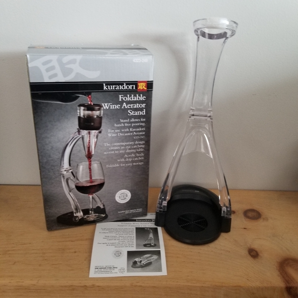 Kuraidori Foldable Wine Aerator Stand New In Box